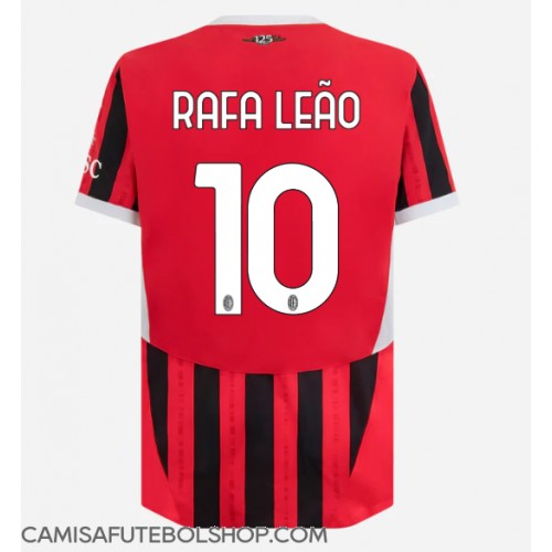 Camisa de time de futebol AC Milan Rafael Leao #10 Replicas 1º Equipamento 2024-25 Manga Curta